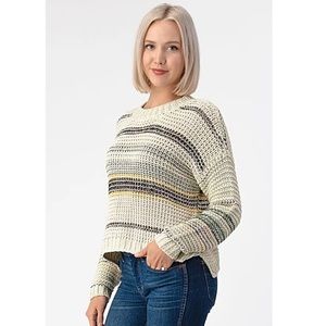 NWT Knitted Multi Colored Stripe Sweater